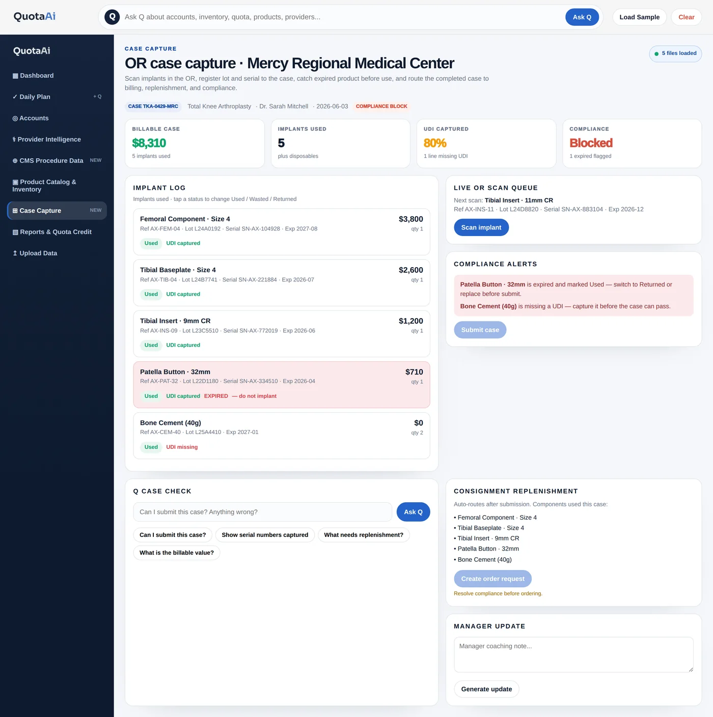 QuotaAi OR Case Capture